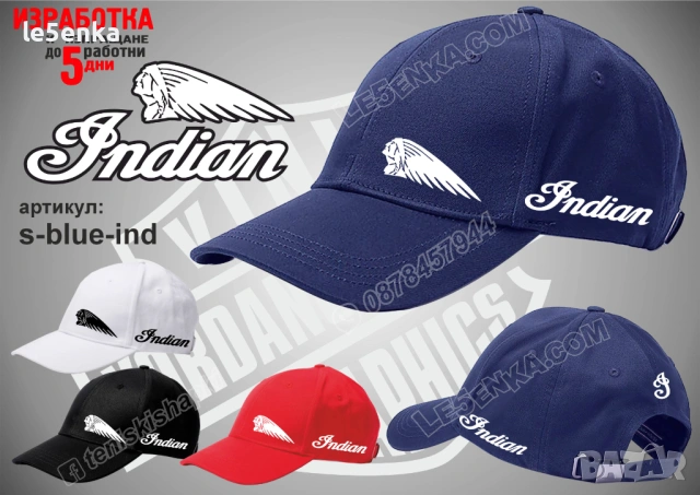 INDIAN тениска и шапка, снимка 6 - Тениски - 39898053