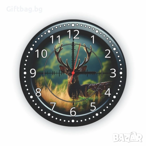 Стенен часовник „Елен с мерник“