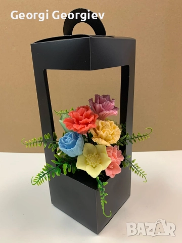 цветя изработени с глицеринов ароматен сапун и Българска роза 🌹 Стара Загора Център., снимка 6 - Изкуствени цветя - 52838911