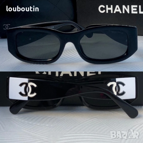 Дамски слънчеви очила елипса овални черно и бяло, снимка 2 - Слънчеви и диоптрични очила - 51703531