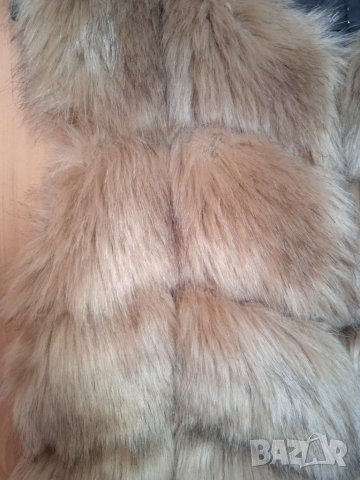 Пухкав елек с косъм, снимка 3 - Елеци - 39213885