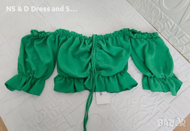 Дамска зелена блуза , снимка 7 - Блузи с дълъг ръкав и пуловери - 47560505