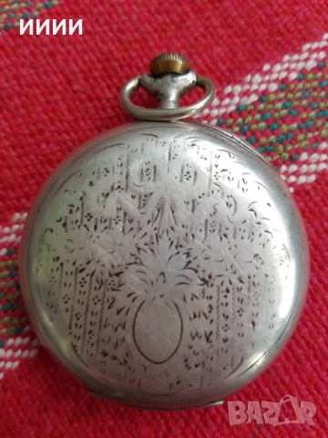 Сребърен джобен часовник  Longines, снимка 3 - Антикварни и старинни предмети - 53925660
