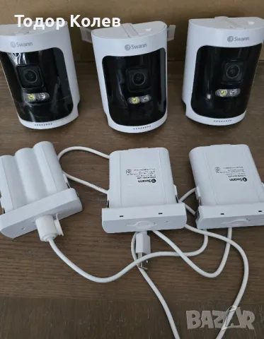 Безжичен WiFi комплект с 3 камери 2K Wire-Free HD видео с резолюция., снимка 2 - Комплекти за видеонаблюдение - 48891550