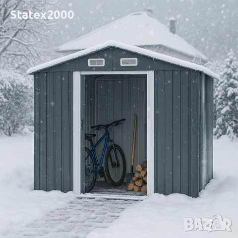 Градинска Барака ,стоманена,цвят антрацит, снимка 16 - Други - 46382410