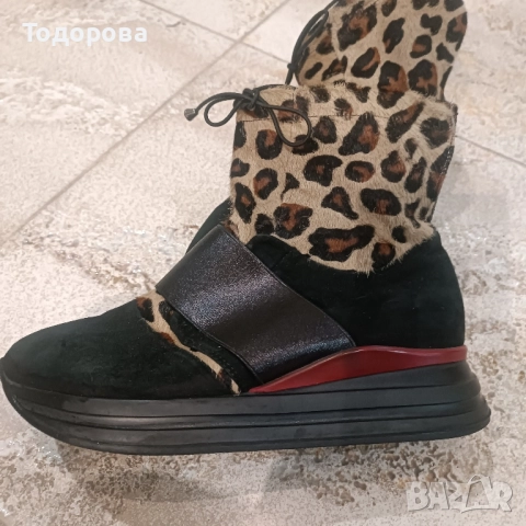 Боти от естествена кожа 37