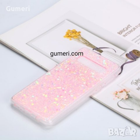  Samsung Galaxy S10 Силиконов гръб с брокат 