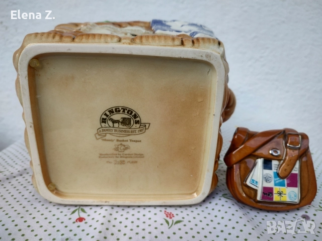 Рядък колекционерски чайник кошница за доставки Ringtons на Cardew, снимка 13 - Декорация за дома - 52718690