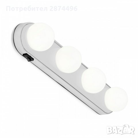 2228 Led Лампи за огледало Studio glow, Четири Крушки, с Батерии, снимка 7 - Други - 34995336
