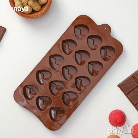 4172 Силиконова форма за бонбони и лед Сърце, снимка 3 - Форми - 42872186