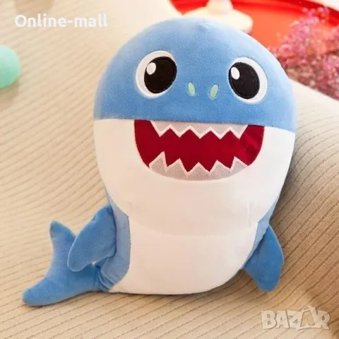 Плюшена музикална играчка Бейби Шарк Baby Shark музикални играчки, 25см, снимка 4 - Плюшени играчки - 48254083