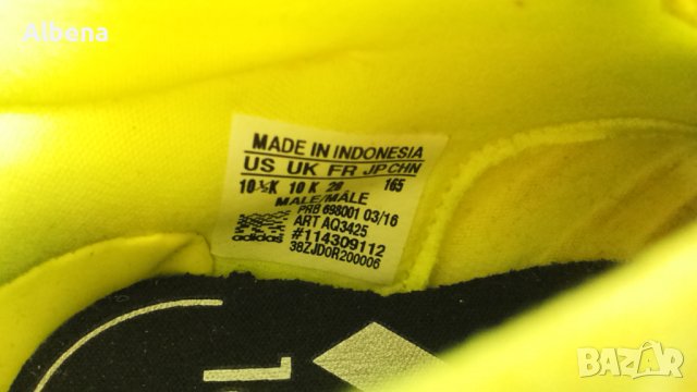 Adidas 16,3 AQ3425 Размер EUR 28 / UK 10K детски 74-12-S, снимка 13 - Детски маратонки - 36830872