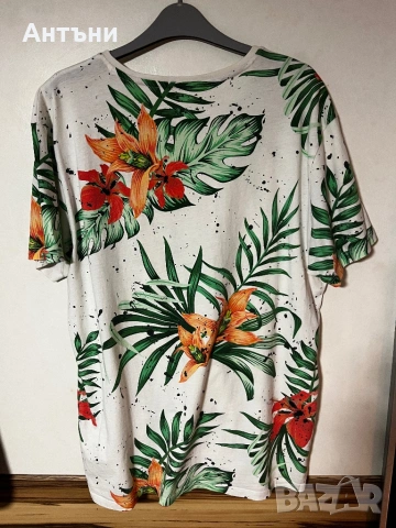 Бяла тениска с къс ръкав, снимка 2 - Тениски - 53114414