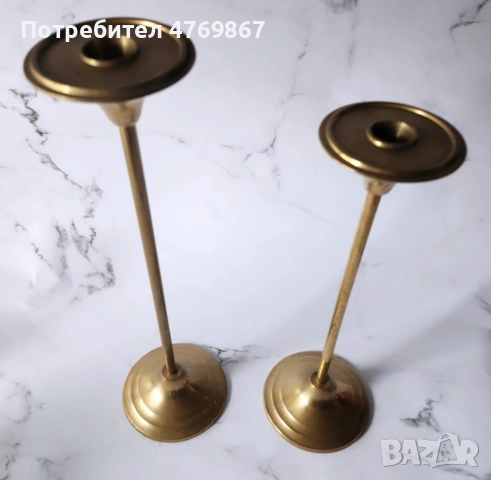 Месингови свещници, снимка 2 - Декорация за дома - 54033150