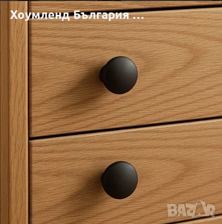 Комплект 10 броя черни дръжки за мебели и врати на шкафчета, снимка 4 - Закачалки - 54304448