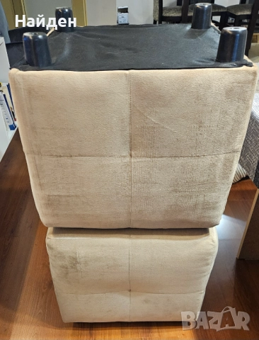 Изключително удобни табуретки 2бр, почти неизползвани, снимка 3 - Дивани и мека мебел - 52582365