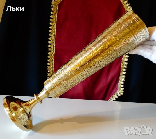 Бронзов бокал,виночерпец Британска Индия,маркиран., снимка 11 - Антикварни и старинни предмети - 30734120