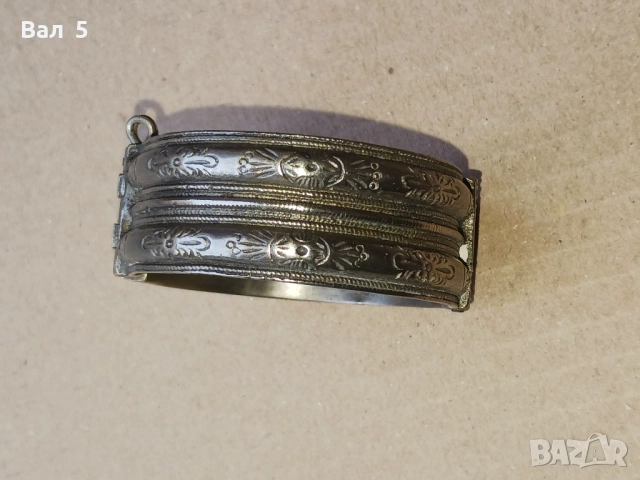 Автентична сребърна възрожденска гривна, снимка 2 - Антикварни и старинни предмети - 52722562