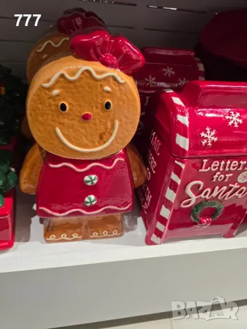 коледни керамични бурканчета кутии, снимка 2 - Декорация за дома - 48361584