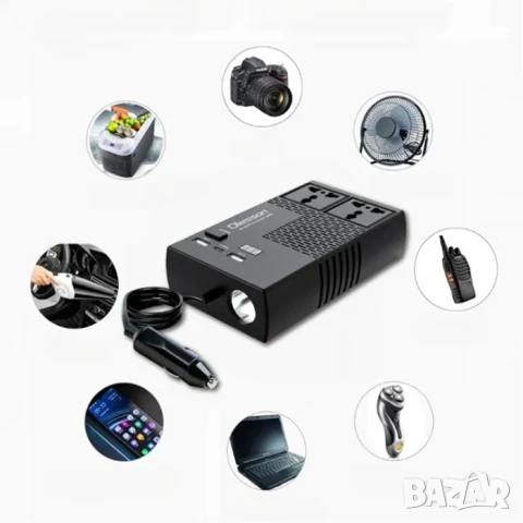 Преобразувател на напрежение 12V/24V на 220V