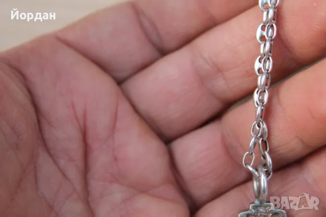 Сребърно дамско колие, снимка 8 - Колиета, медальони, синджири - 49532233