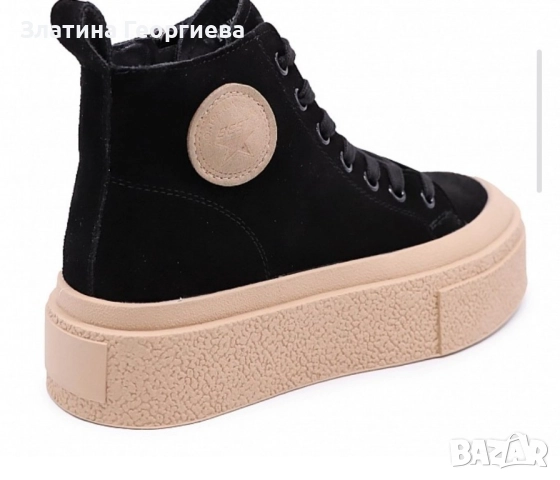 Дамски боти тип кецове, снимка 2 - Кецове - 52547924