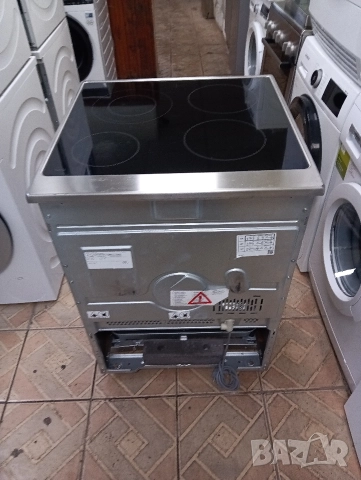 Иноксова свободно стояща печка с керамичен плот Бош Bosch с две години гаранция!, снимка 7 - Печки, фурни - 53001933