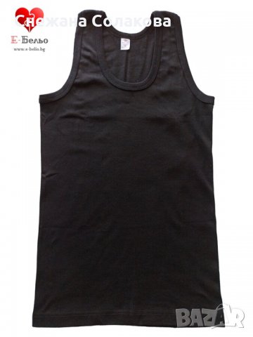 Меки памучни потници в 3 цвята - черен, бял и сив.  Размери: M, L, XL, XXL и 3XL  Цена на брой-10 лв, снимка 4 - Бельо - 35639305