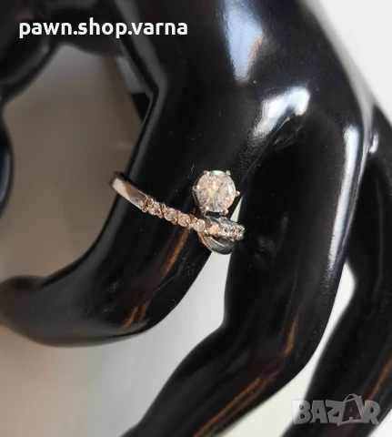 Нов сребърен пръстен 925 с фианити – размер 18 мм, 3,08 г, снимка 6 - Пръстени - 51408825