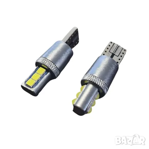 LED крушки T10 бели 12-24V за габарити 2 броя