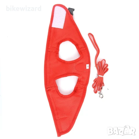 Нагръдник за котки Ranphy с каишка, регулируем, светлоотразителен, подплатена НОВ, снимка 2 - За котки - 51414315