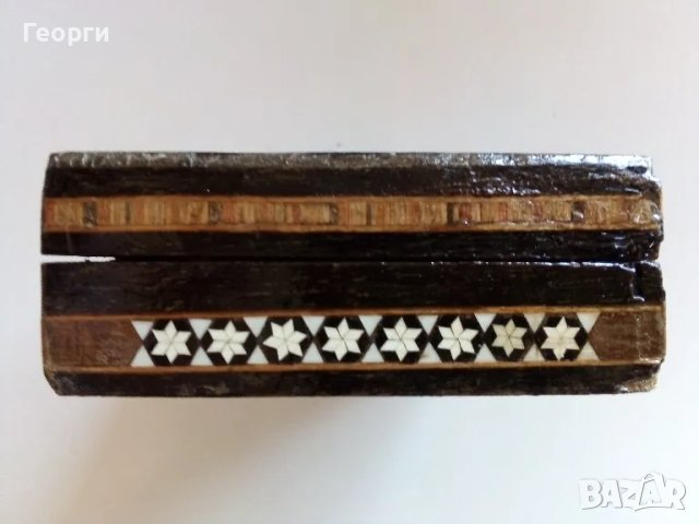 Старинна дървена кутия, снимка 5 - Антикварни и старинни предмети - 46467825