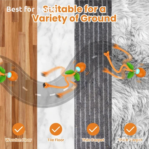 Интерактивна котешка топка HAPPY HACHI, 3 режима на работа, снимка 2 - За котки - 50628563