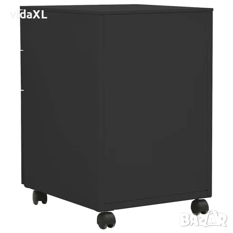 vidaXL Мобилен офис шкаф, антрацит, 39x45x60 см, стомана, снимка 3 - Шкафове - 56147097
