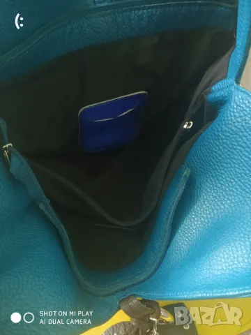 Италианска чанта естесвена кожа Vera pelle., снимка 4 - Чанти - 48562052