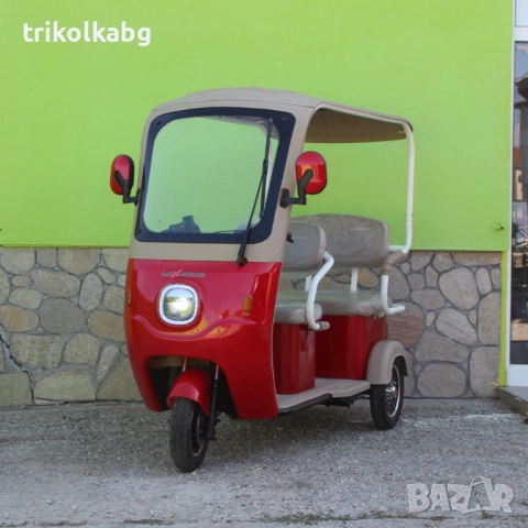 Електрическа триместна триколка NEW GOLF- RED