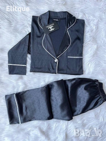 дамски пижами с дълъг ръкав Christian Dior fendi Victoria's secret chanel Versace Louis Vuitton , снимка 6 - Пижами - 53083299