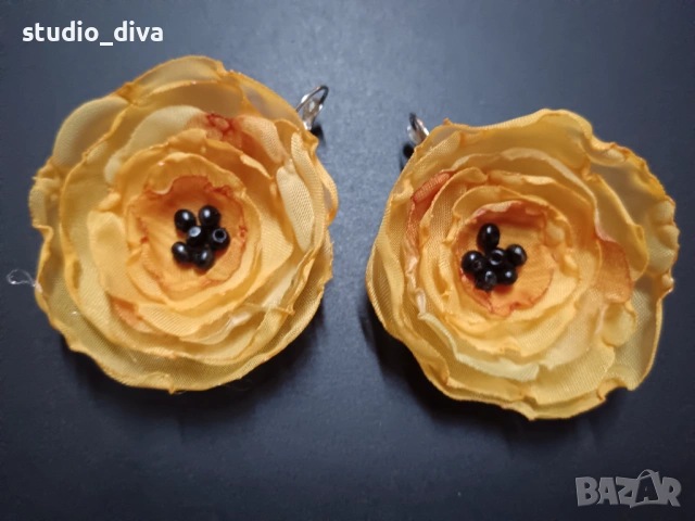 Обеци Цветя, снимка 7 - Обеци - 53929287