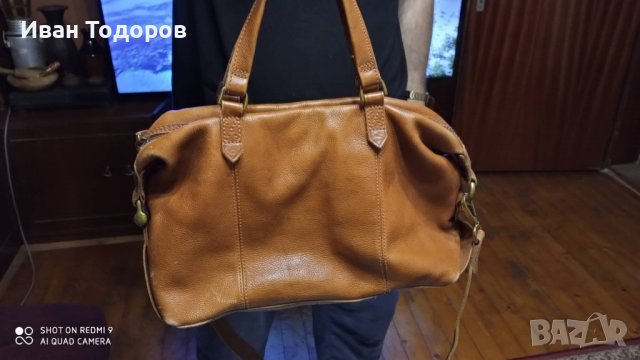 Дамска чанта от дебел телешки бокс., снимка 4 - Чанти - 37887132