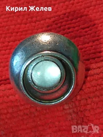 СТАР АРТ НУВО СКЪПОЦЕНЕН СРЕБЪРЕН ПРЪСТЕН СРЕБРО ВИСОКА ПРОБА с ШЛИФОВАН ЛУНЕН КАМЪК 49306, снимка 13 - Антикварни и старинни предмети - 50023473