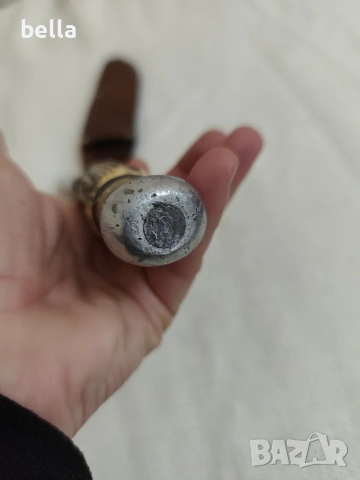 Рядък Немски Ловен Нож Hubertus Solingen – Еленски Рог., снимка 6 - Антикварни и старинни предмети - 54162832