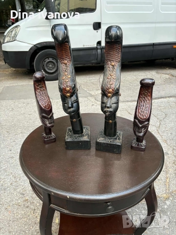 африкански статуетки , снимка 3 - Антикварни и старинни предмети - 52633209