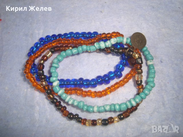 ЧЕТИРИ ЦВЕТНИ МЪНИСТЕНИ ХЕНД МЕЙД АРТ ЛЕТНИ ГРИВНИЧКИ 57441, снимка 4 - Гривни - 37072303