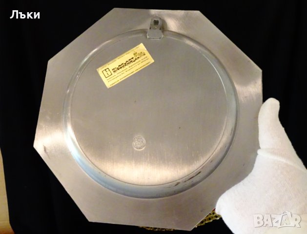 Калаена чиния,пано с литография Воденица,580 гр. , снимка 5 - Пана - 42504816