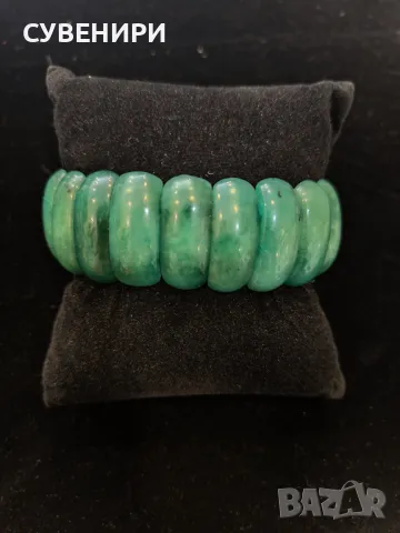 Гривна от естествен камък зален авантюрин, снимка 1