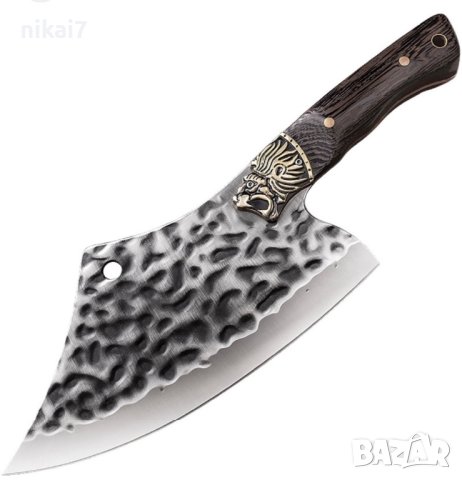 кухненски сатър масивен удобен за месо риба кълцане неръждаема стомана, снимка 5 - Аксесоари за кухня - 42056220