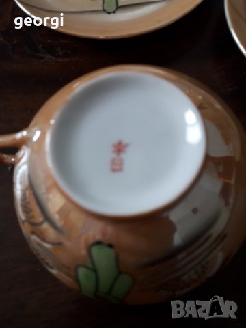 Две чаши за кафе с чинийки от фин китайски порцелан , снимка 5 - Чаши - 31863898