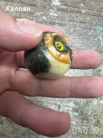 Бухалче глава каменна , снимка 4 - Статуетки - 51170351