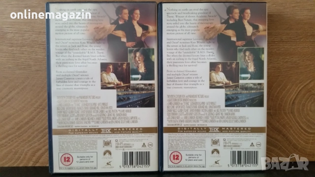 Видеокасети " TITANIC " VHS, снимка 2 - Други жанрове - 54157552