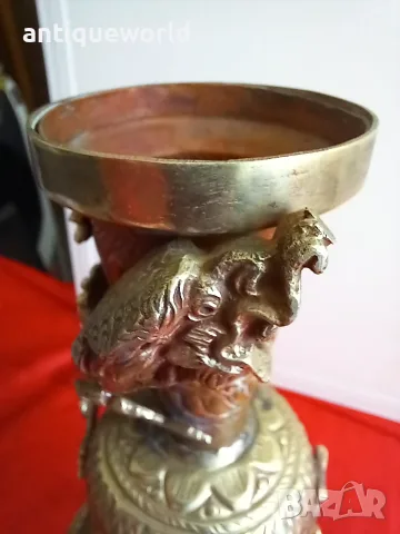 Китайска Медна,Бронзова Ваза с ДРАКОНИ, снимка 3 - Антикварни и старинни предмети - 55747251